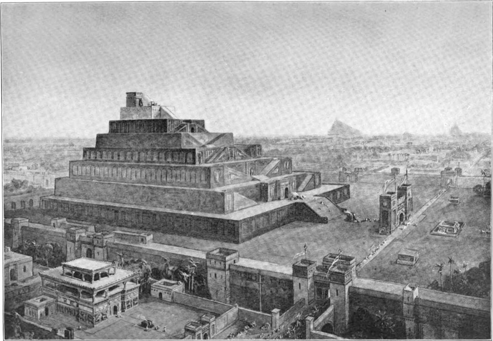 Babylon und seine drei Türme (Rekonstruktion)
