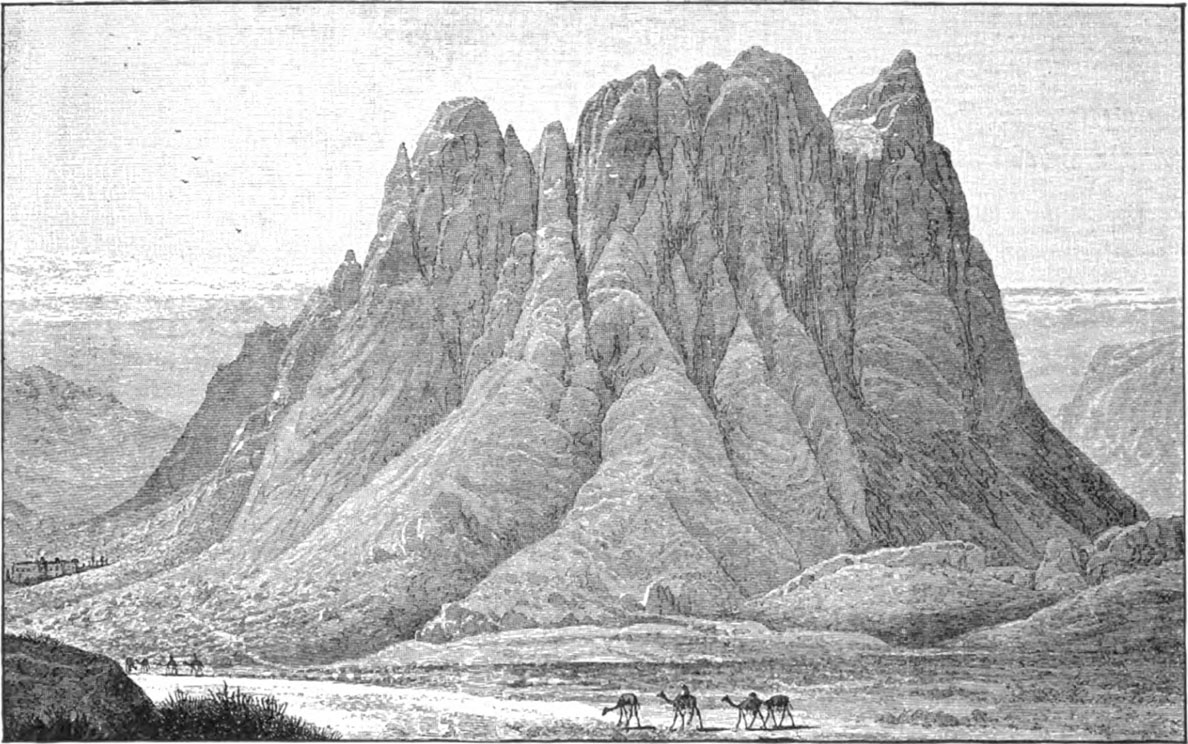 Der Ras es-Saffaf und Die Ebene er-Ziaha mit Blick Auf das Katharinenkloster
